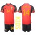 Belgien Dries Mertens #14 Barnkläder Hemma matchtröja till baby VM 2022 Kortärmad (+ Korta byxor) Billigt